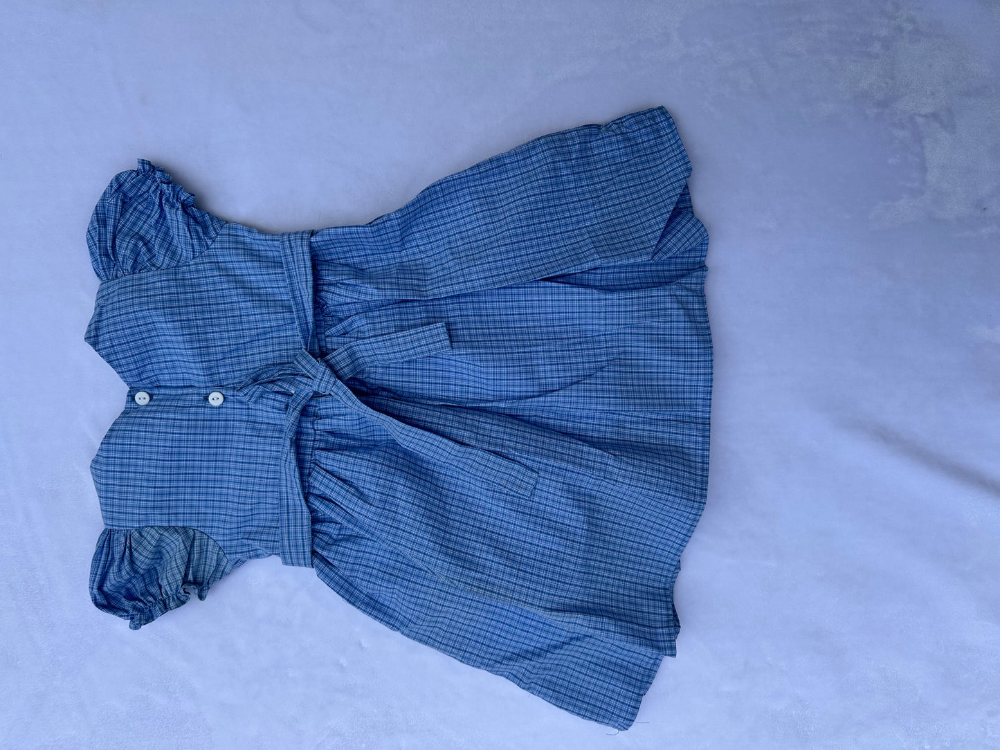 Sapphire Checked Dress