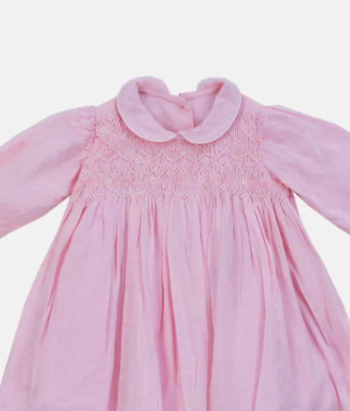 baby-pink-hand-smocked-long-sleeved-girls-dress-panel-cheeky-and-classy