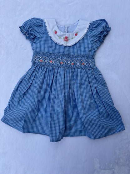 Sapphire Checked Dress